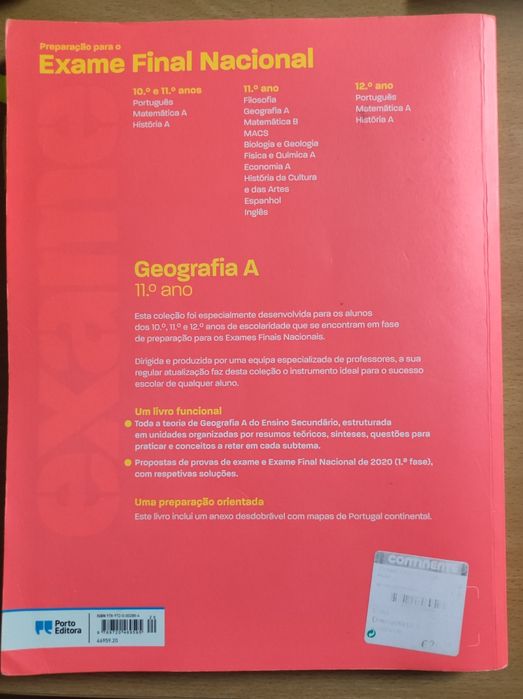 Livro preparação para o exame nacional geografia A