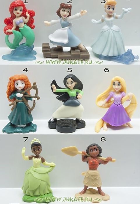 Kinder коллекції Marvel, Barbie 2013, принцеси 2022