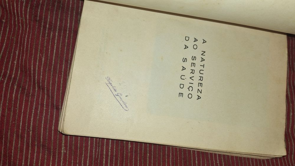 A natureza ao serviço saúde livro 1938 alimentação bem estar
