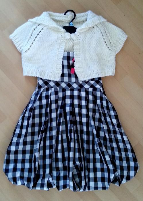 Narzutka sweterek CUBUS komunia roz 146 stan bdb+