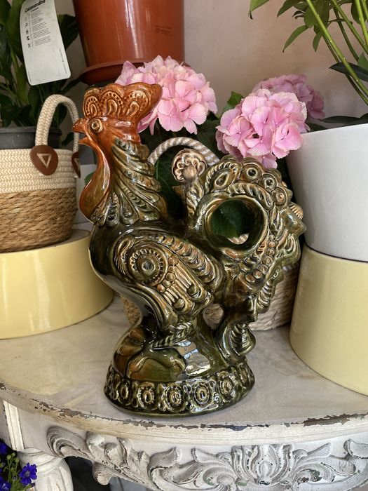 Статуетка, майоліка, кераміка, штоф, півник