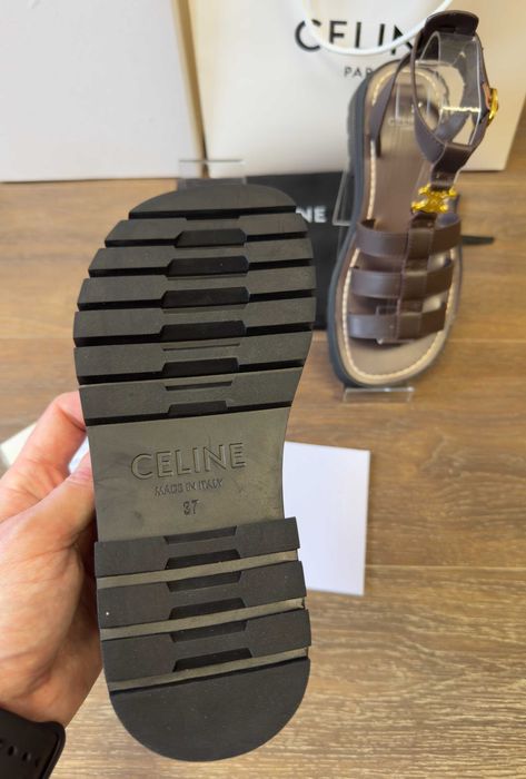 Босоножки/Босоніжки Gladiator Celine Clea Triomphe Coffee /Chocolate/Сандалі Селіне/Гладіатори Celine