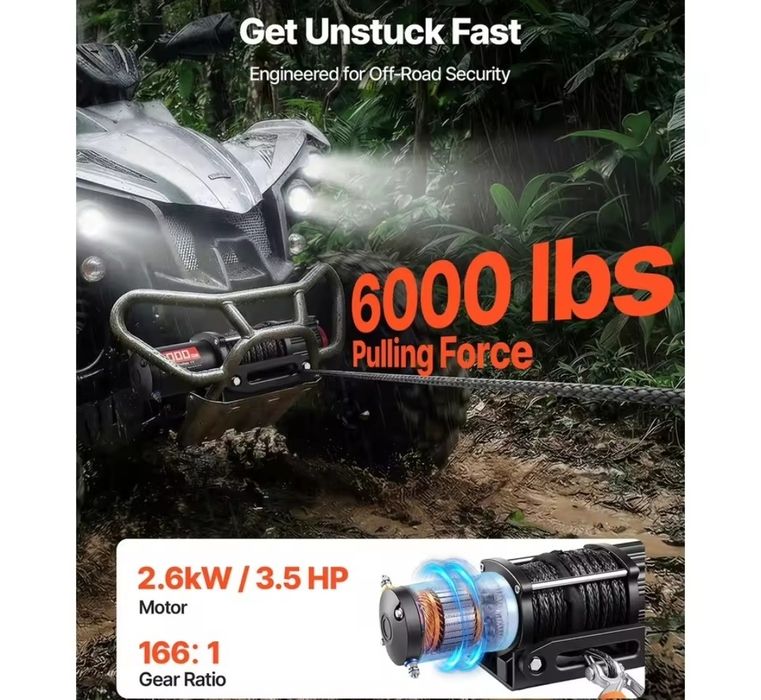 Guincho 6000lbs/ 2722kg 12v