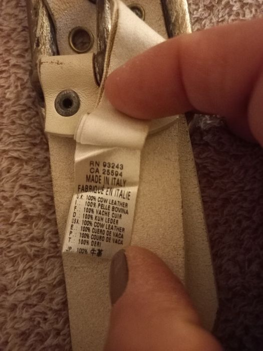 DIESEL skóra pasek nowy 85 cm