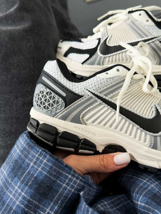 Кросівки Nike Zoom Vomero 5 White/Black/Grey premium | Кроссовки Найк жіночі чоловічі