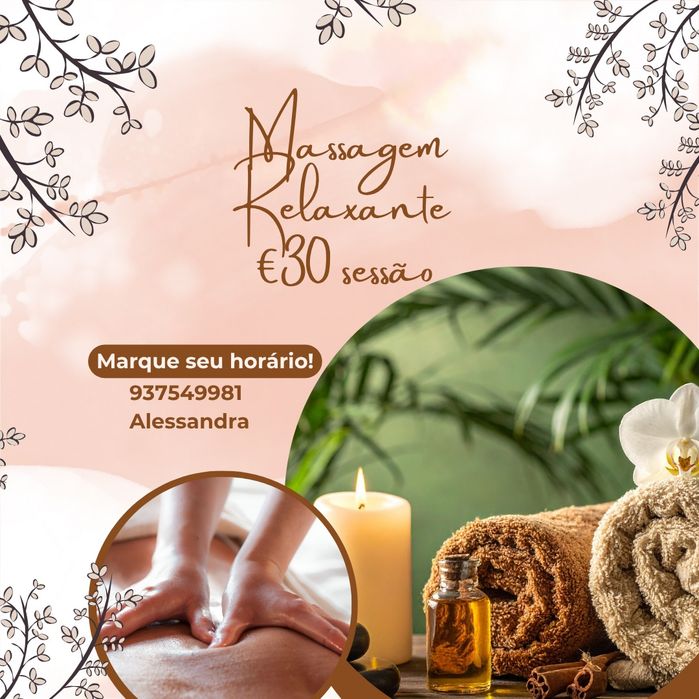 Massagem terapêutica e relaxamento