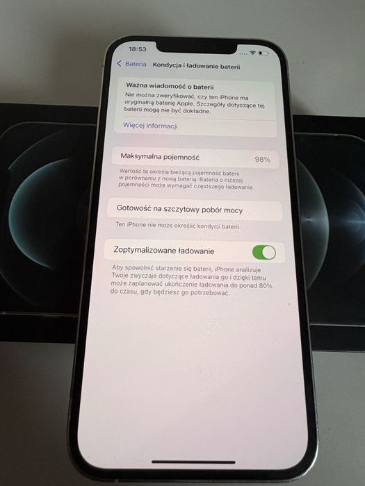 iPhone 12 Pro Max 512gb Silver Idealny Nowa Bateria 98%