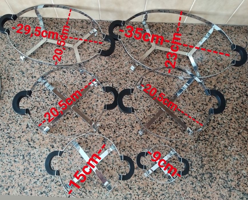 Bases com pegas para tachos taças travessas casa restaurante hotel