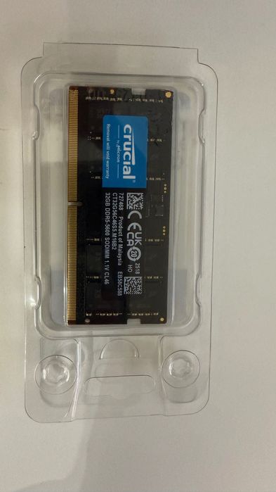 Nowa pamięć RAM DDR5 32GB x 1 SO-DIMM 5600MHz Crucial Okazja