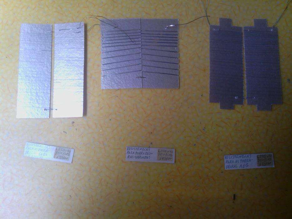 Lote de Material p. reparação Ferros Engomar torradeiras resistências