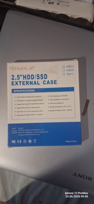 Sprzedam przejściówke na dysk  ssd