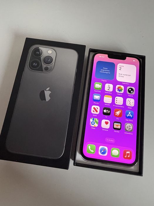 iPhone 13 Pro 128gb Grafit Idealny  Bateria 100%