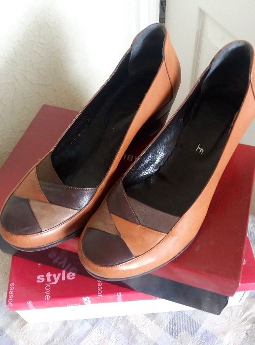 Кожаные туфли 38р.