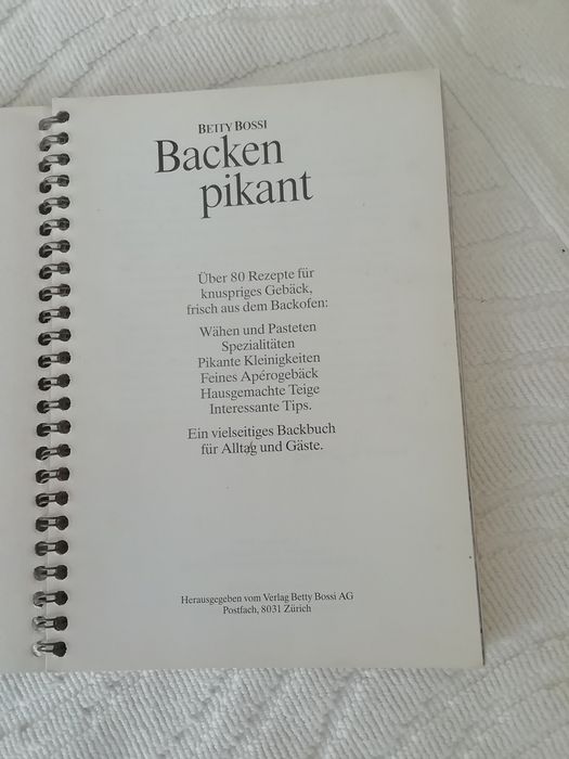 Backen pikant de Betty Bossi, usado