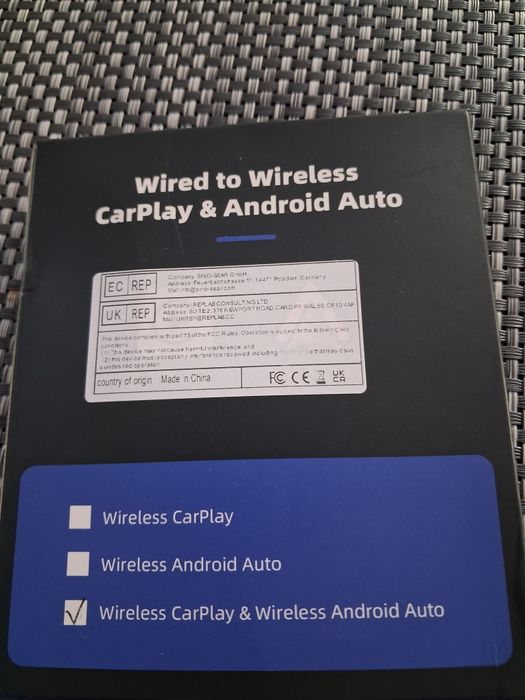 Adapter bezprzewodowy android auto /car play