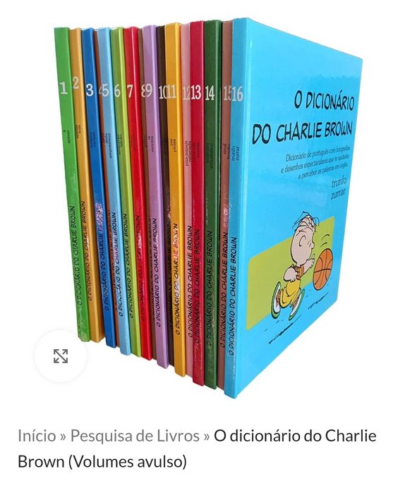 Livros "O Dicionário do Charlie Brown" (Volumes Avulsos)