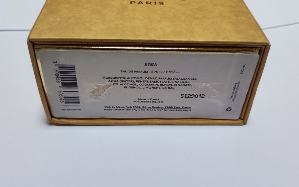 Memo Siwa perfumy niszowe