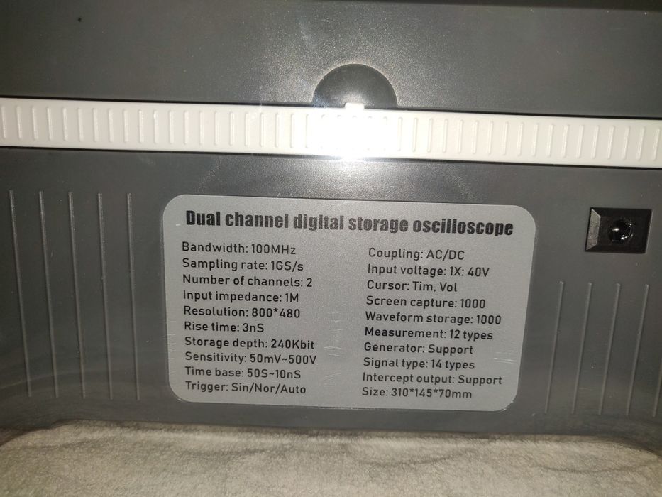 Лучший осциллограф FNIRSI 1014D - 100 МГц, 1 ГВыб/с, 2 ch, генератор