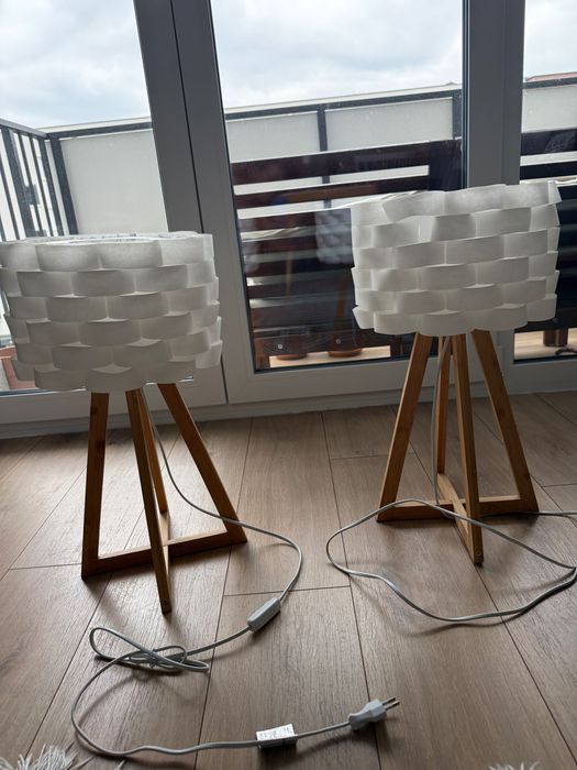 Dwie Lampy lampki nocne stołowe
