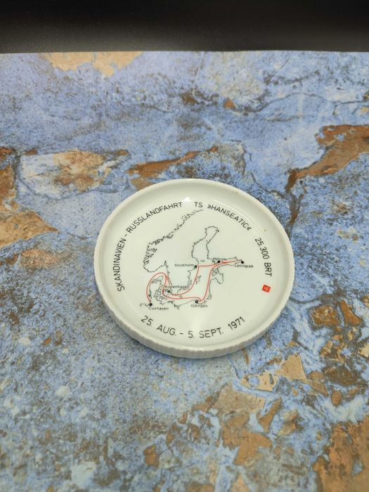 Porcelanowy talerzyk Rosenthal - Mapka - kolekcjonerski 3363
