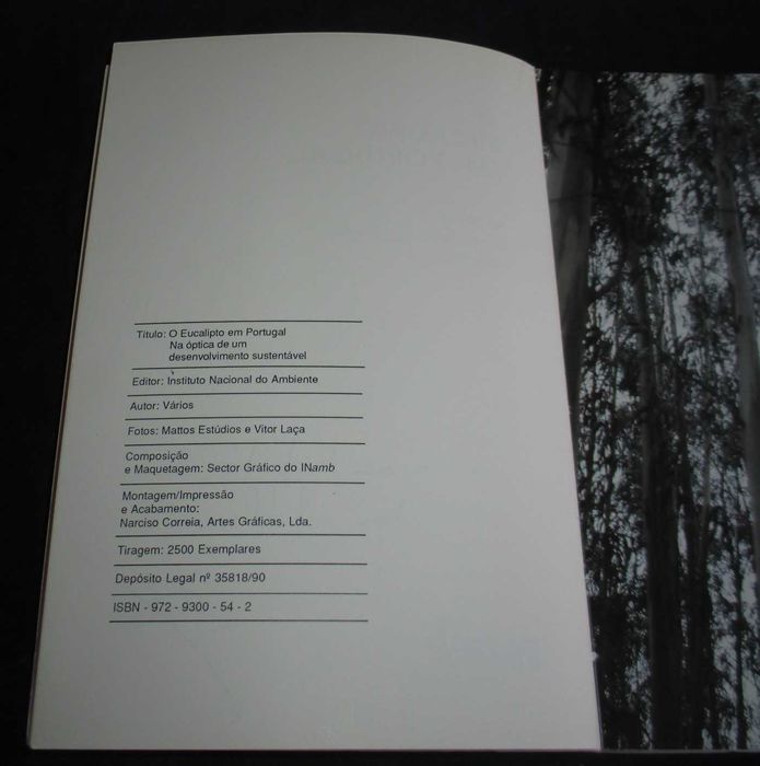 Livro O Eucalipto em Portugal José de Almeida Fernandes