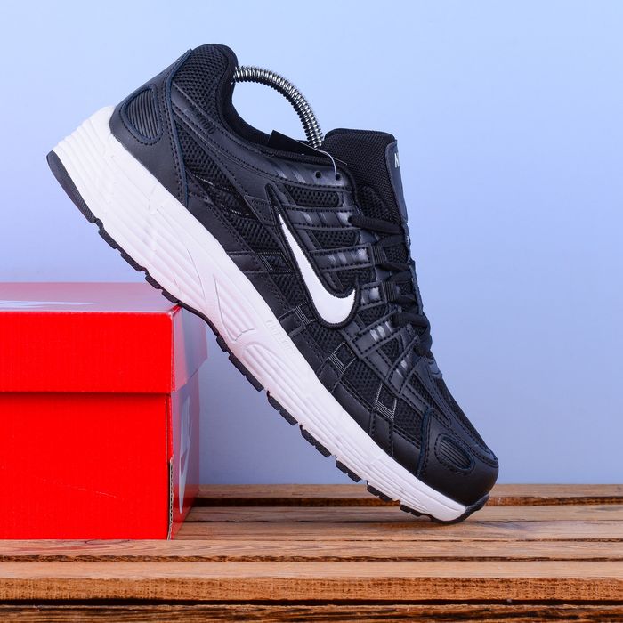 (2338) Кросівки Nike P-6000 чорні біла підошва найк найки  (41-45)