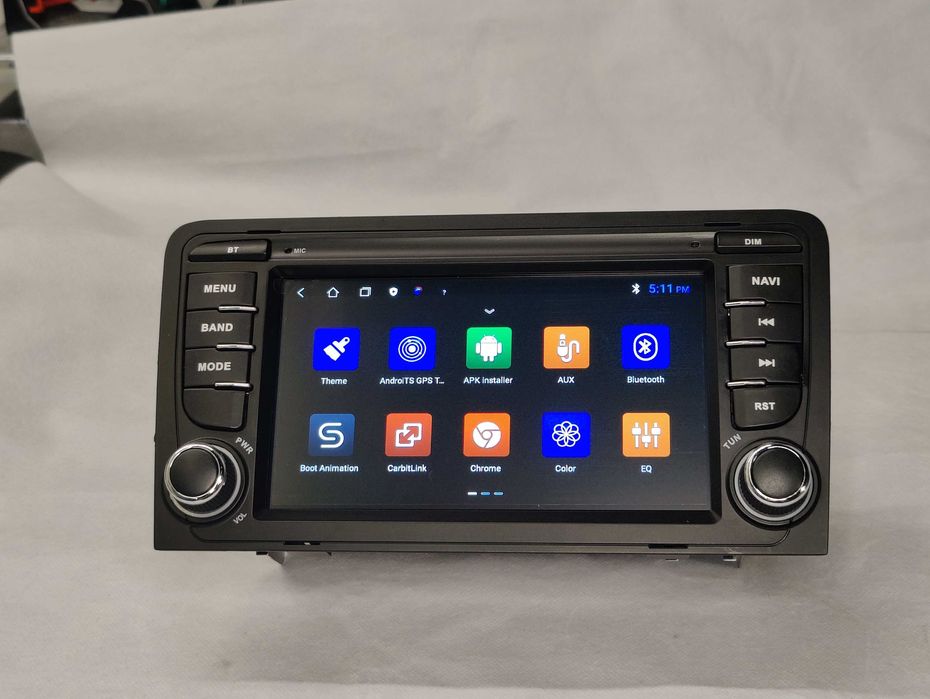 Radio 2 DIN Android Audi A3 – WIFI GPS Bluetooth 2GB RAM - Novo