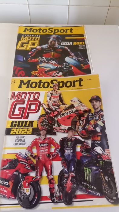Revistas AutoSport de F1 e moto GP guias 2021 e 22