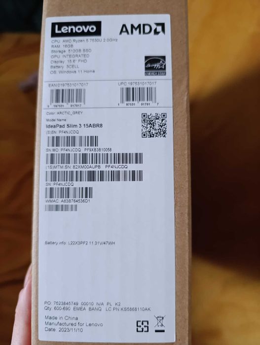 Laptop Lenovo IdeaPad Slim3 Nowy na gwarancji