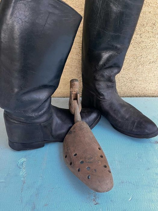 Oficerki skórzane buty oficerskie