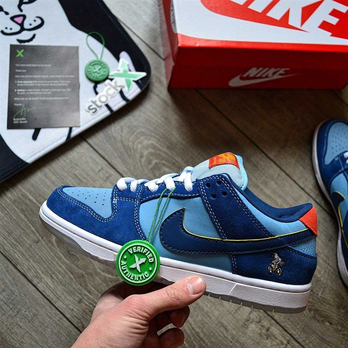 !ХІТ ПРОДАЖ! Nike SB Dunk Low Pro x Why So Sad? Blue 40 41 42 43 44 45 найк данки