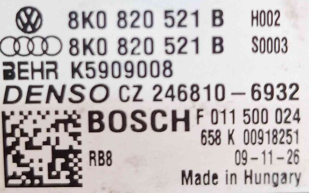 Resistência da Chauffage / Sofagem cz2468106932 - AUDI Q5