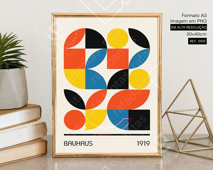 IMAGEM Poster's Bauhaus para Impressão A3