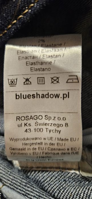 Spódnica dżinsowa ołówkowa Blue Shadow rozm. 38.