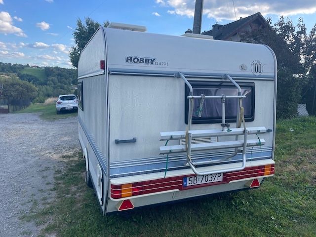 Przyczepa Kempingowa Hobby 10, zadbana ! Mover ! Przedsionki !