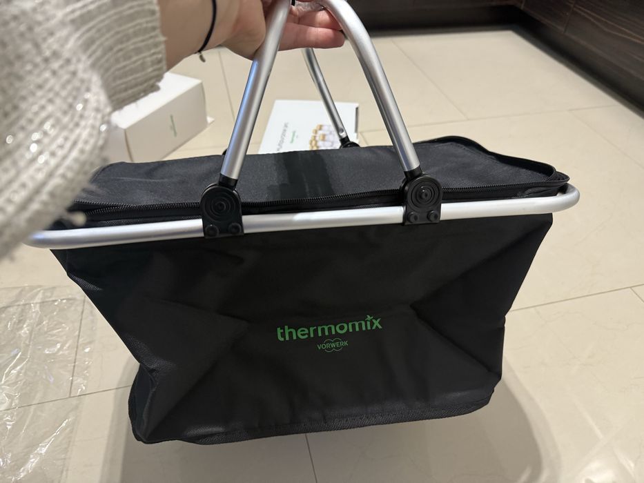 Składany, termiczny koszyk na zakupy, piknikowy z logo Thermomix®