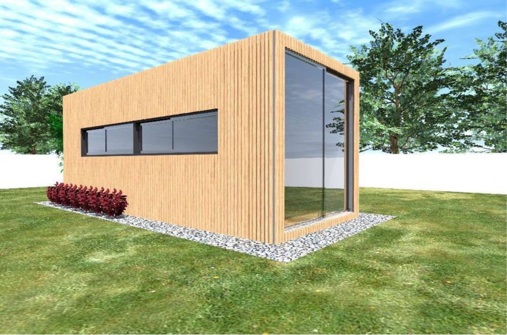 Contentor prefabricado tipo t0 / bangalow