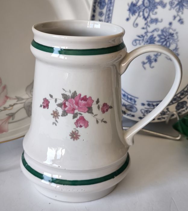 Kufel Ćmielów piękna stara porcelana