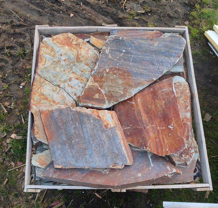 Kamień ozdobny brązowy łupek