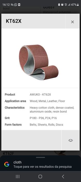 Pack lixas de lixadora de cinta