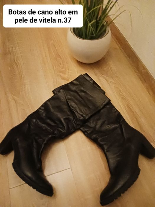 Vendo botas e botins de pele n.37