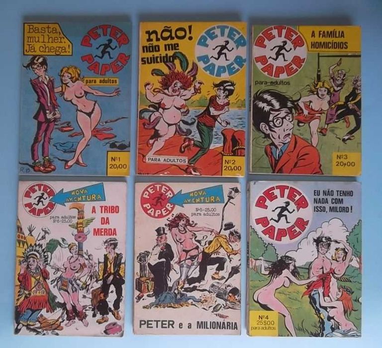 PETER PAPER - Completa Nº 1 a 6 - BD para adultos (anos 70)