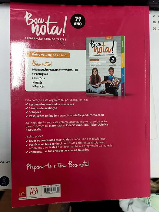 Manual Boa nota! -  testes do 7°ano