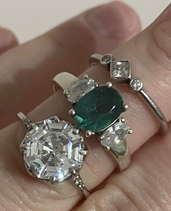 Кольца серебро одним лотом