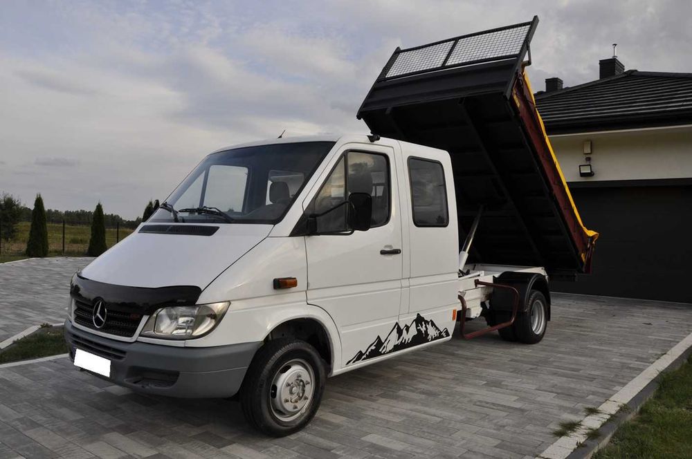 Mercedes-Benz Sprinter 408 413 Doka Brygadówka Wywrotka Kiper lt Super Stan!