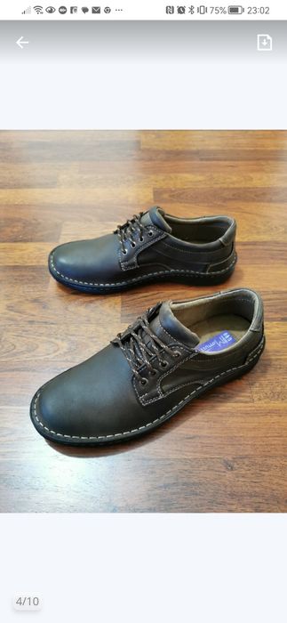Skorzane Buty Męskie Lekkie Wygodne