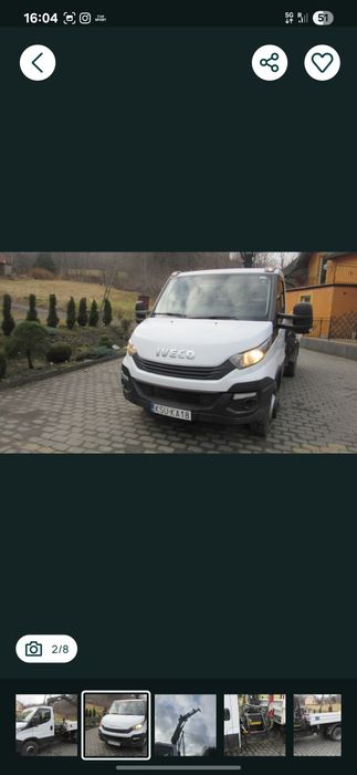IVECO 70C18 Wywrotka  + HDS