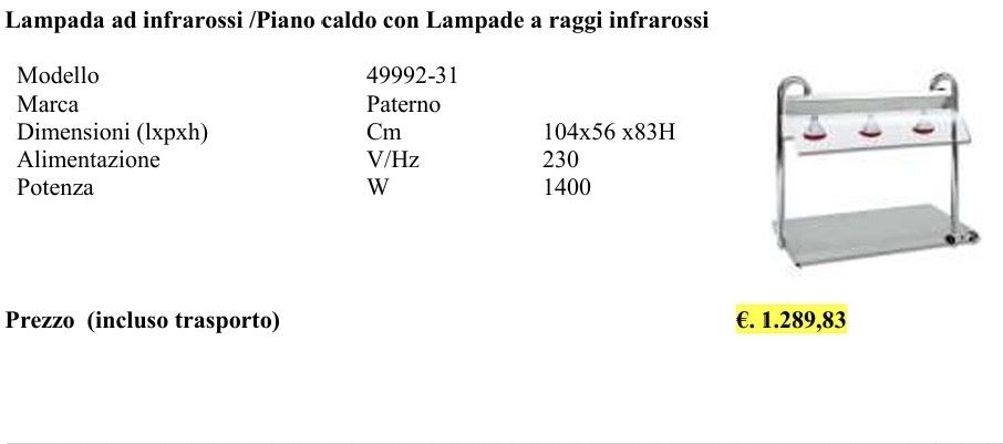 Vulcano Infra 3/1+3 Lamp.