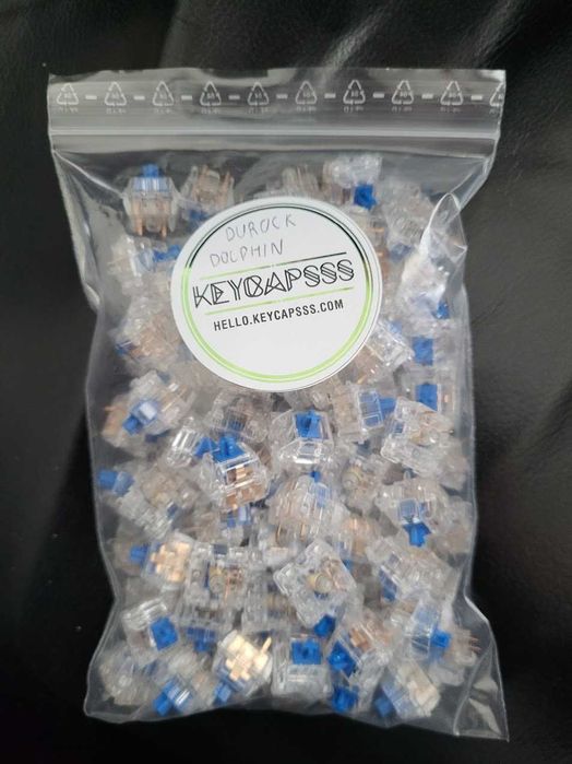 100 Switches Durock Dolphin (Silent Linear 62g)