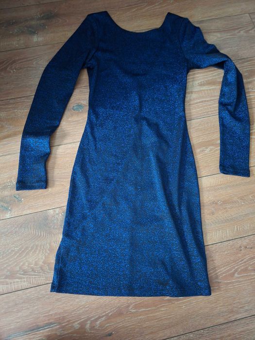 h&m błyszcząca sukienka